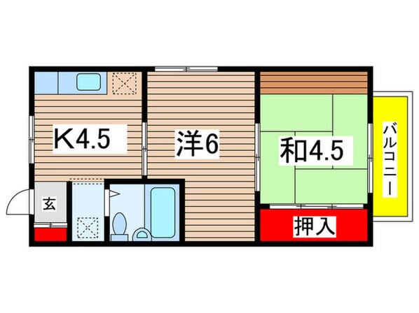 サンハイツの物件間取画像